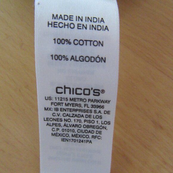 CHICO's Brown & beige leopard animal print t shirt - v neck -  size 3 = XL - Picture 8 of 13